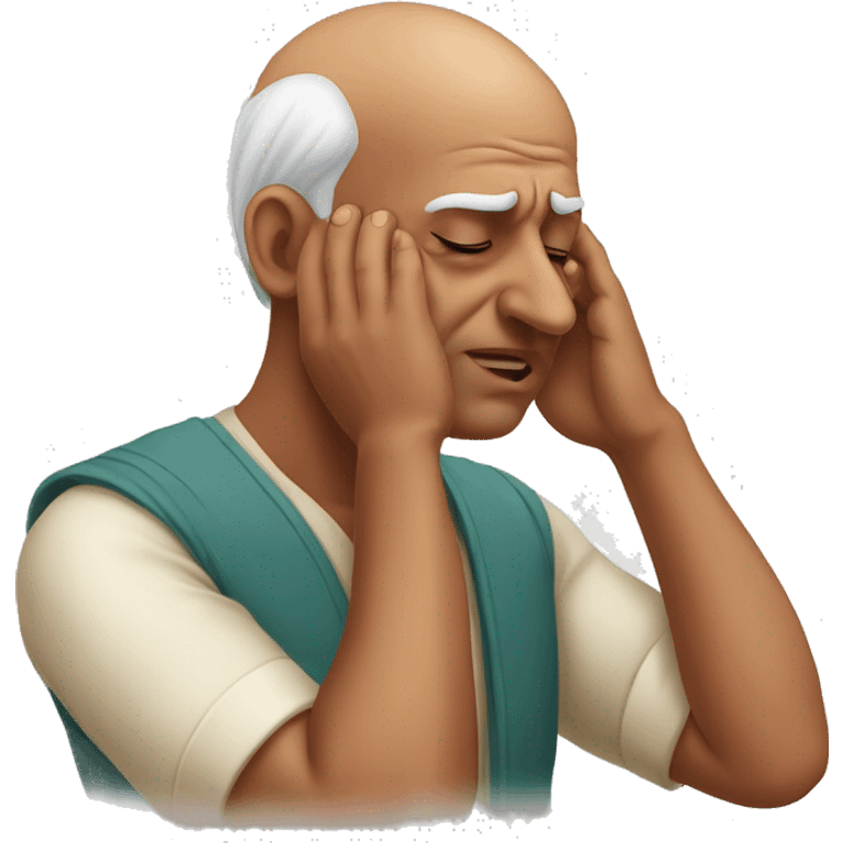 balding indian man facepalming emoji