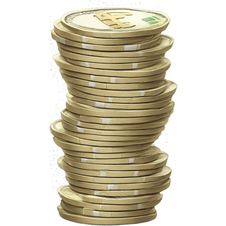 Stacks of euros emoji