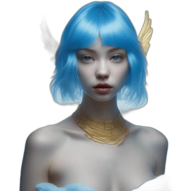 -blue smurf,-david-bellemere,-bare-tits,-wings,-choker,-bathed-in-shadows,-fov-90-degrees,-short-lighting,-l-usm,-cold-colors,-gilded-technique,-extremely-hyper-aesthetic,-absurdres emoji