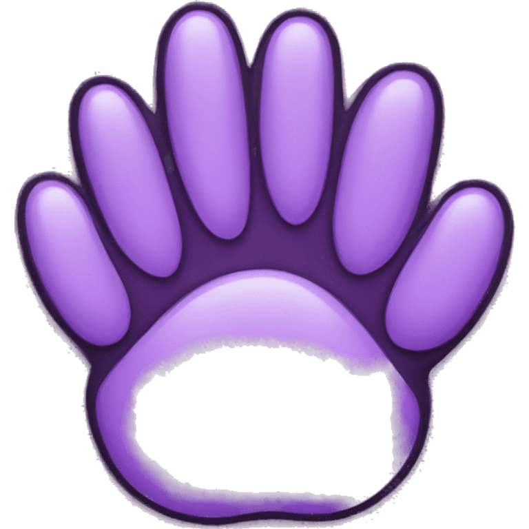 The cat's paw violet emoji