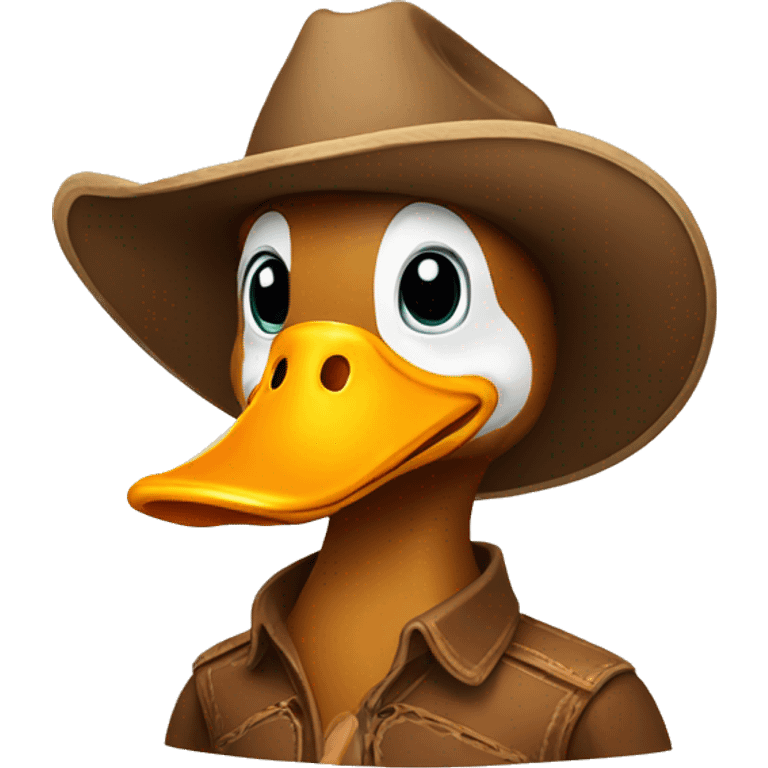 duck with cowboy hat emoji