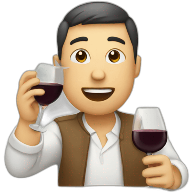 Wine tasting emoji