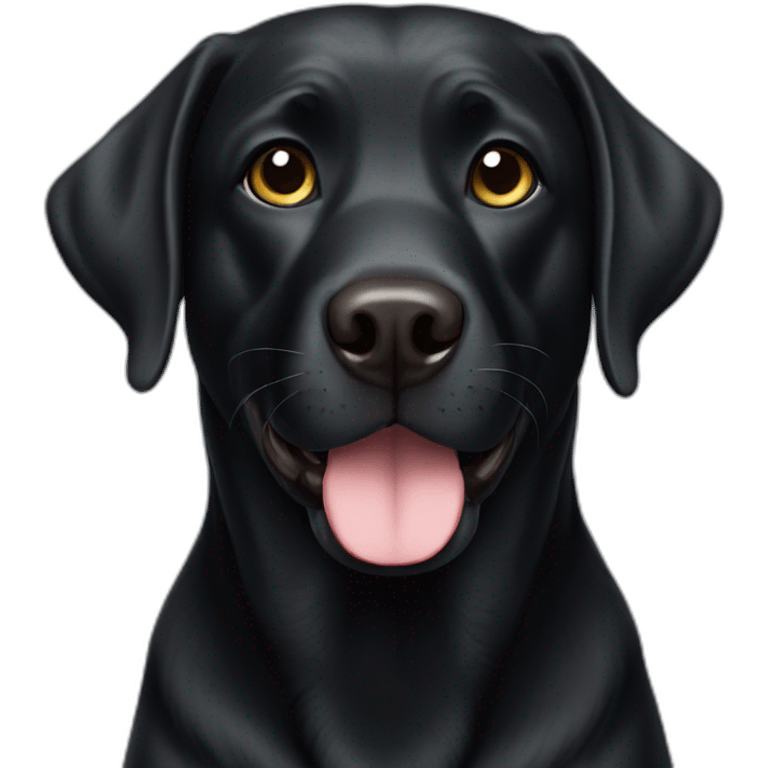 black labrador who is 5 years old emoji