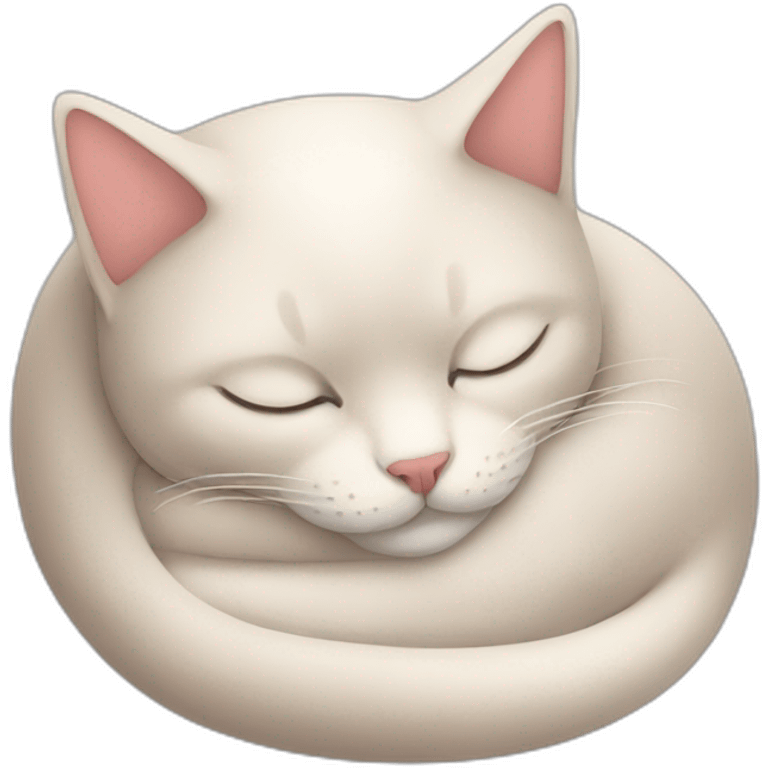 a sleeping cat emoji