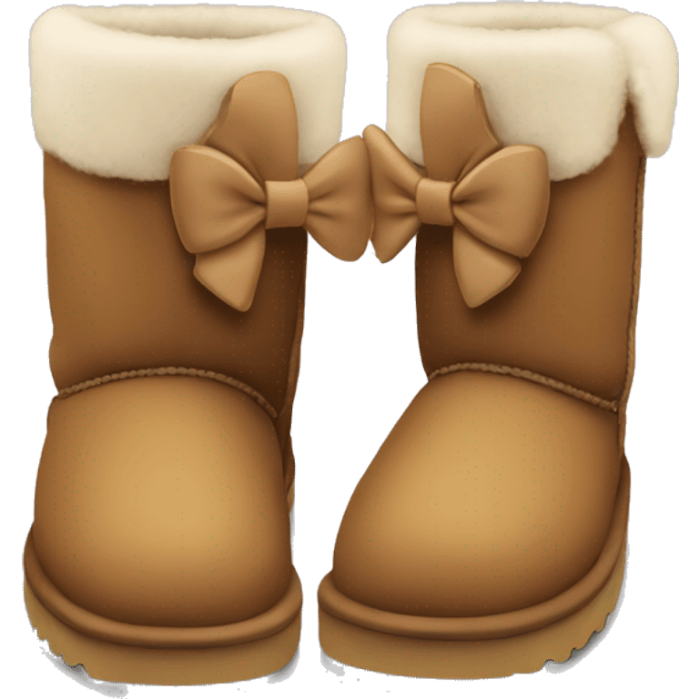 Uggs with bow emoji