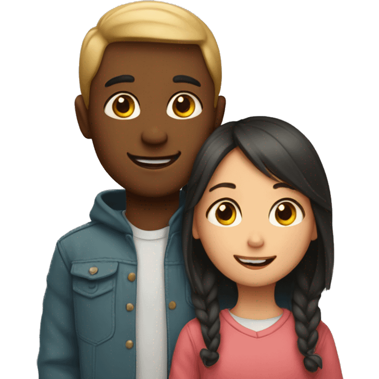 boy and girl,loving each other emoji