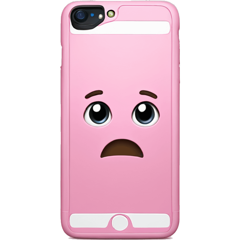 Pink iPhone 15 plus emoji