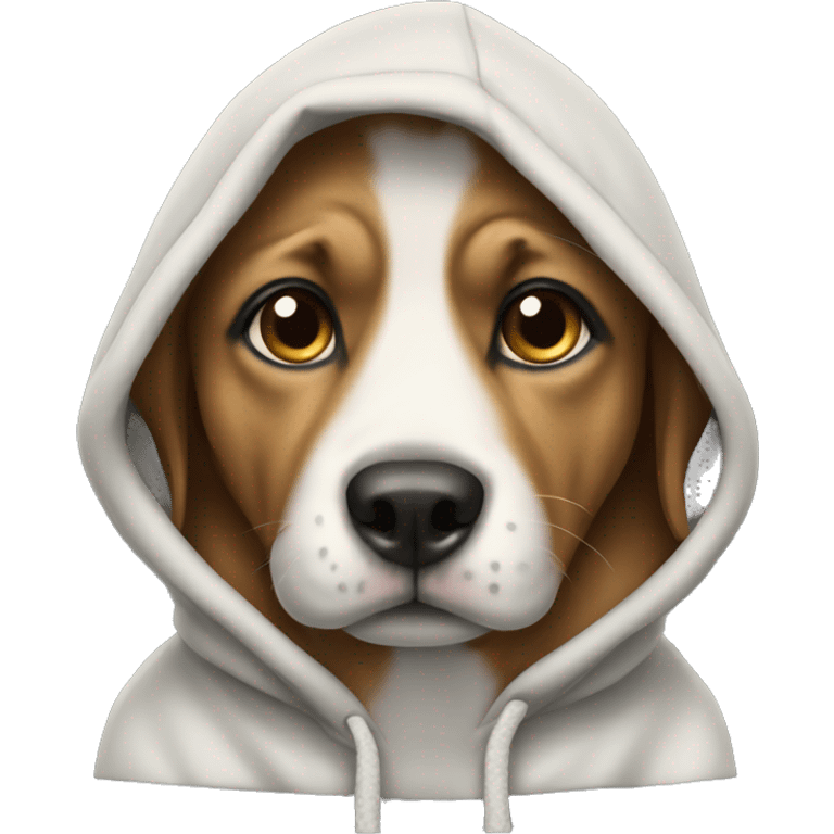 Dog with hoody  emoji