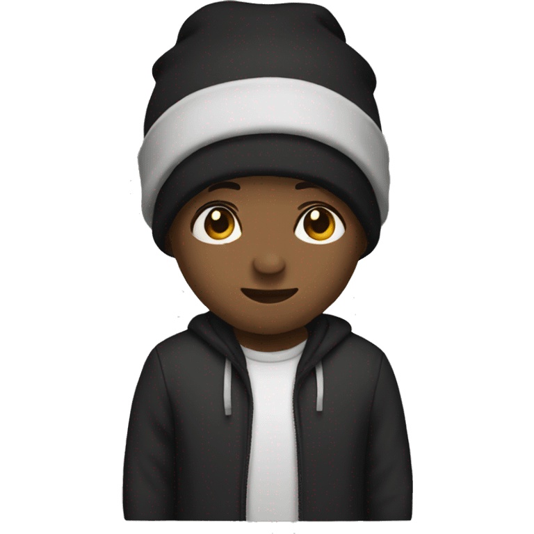 black beanie emoji