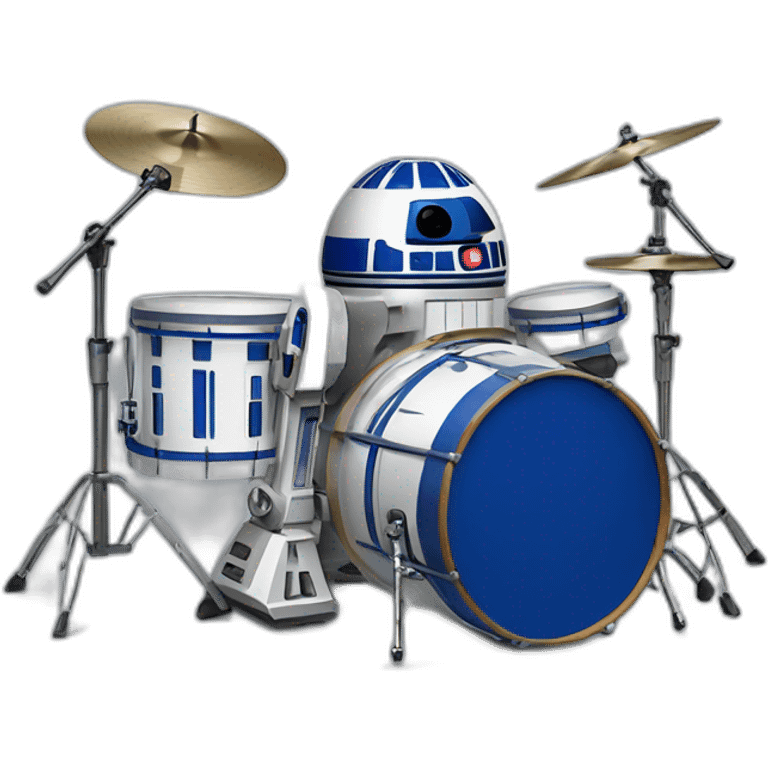 r2d2 playing drums emoji