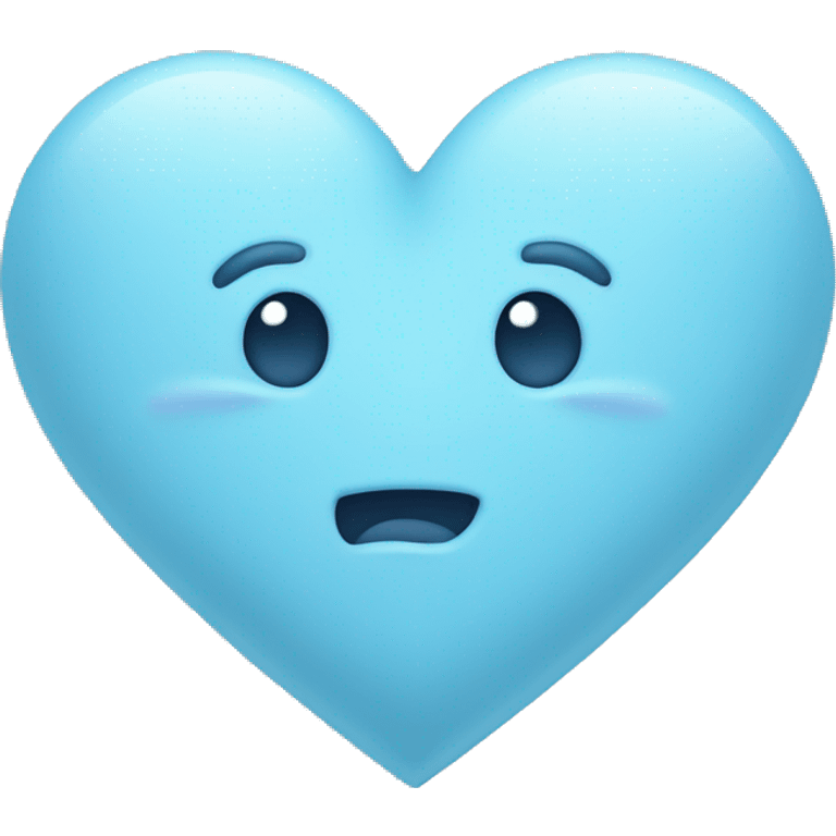 pastel blue heart emoji