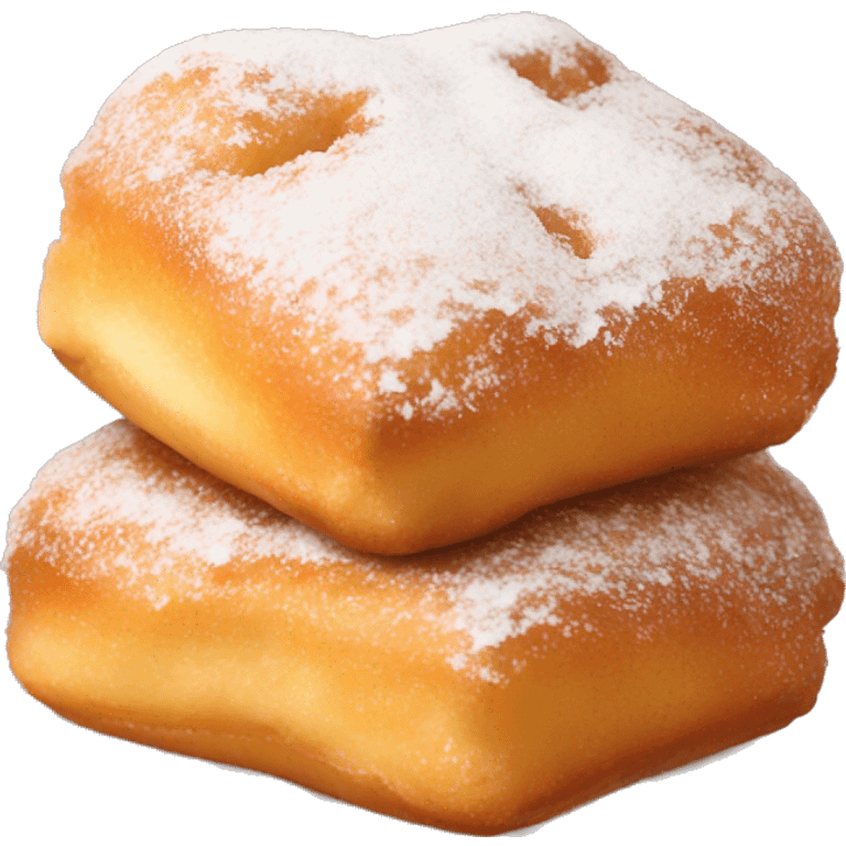 5 square beignets emoji