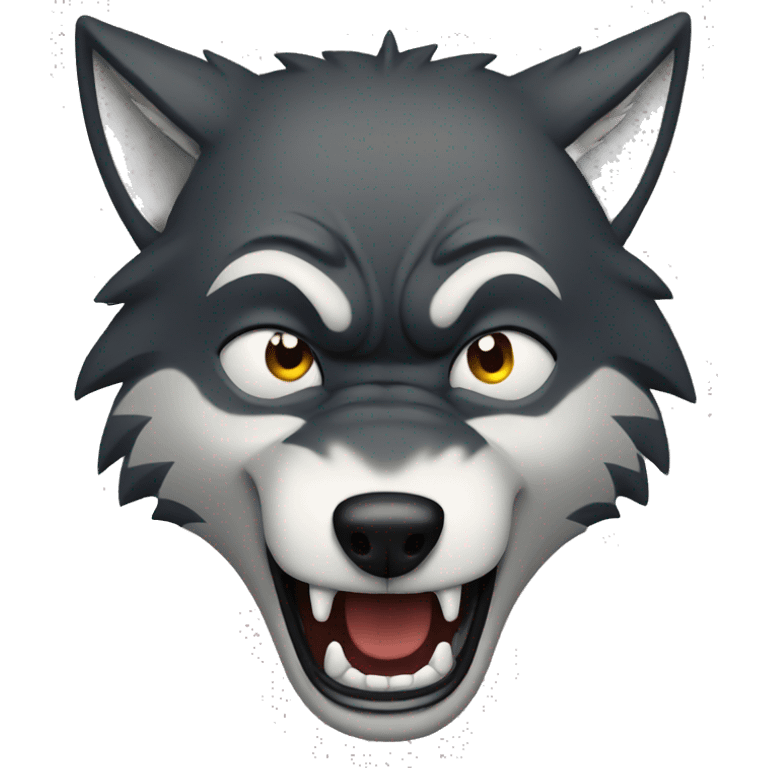 angry wolf emoji