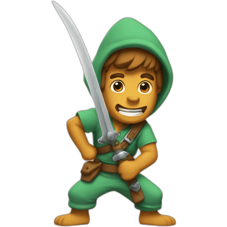 Scooby avec un sabre emoji