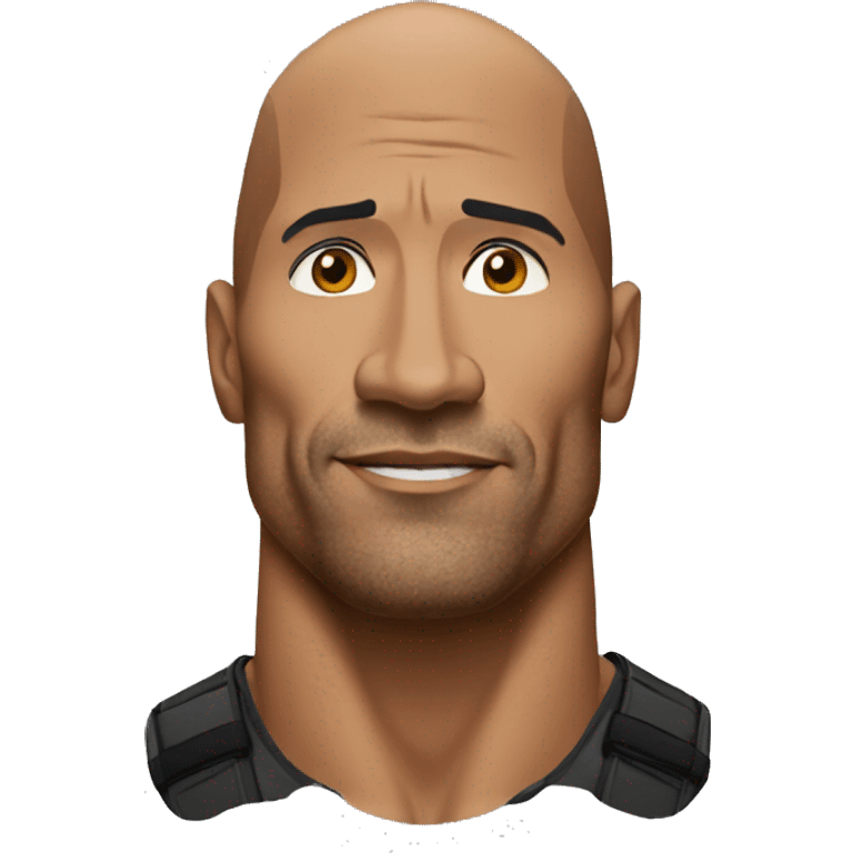 the rock slim emoji