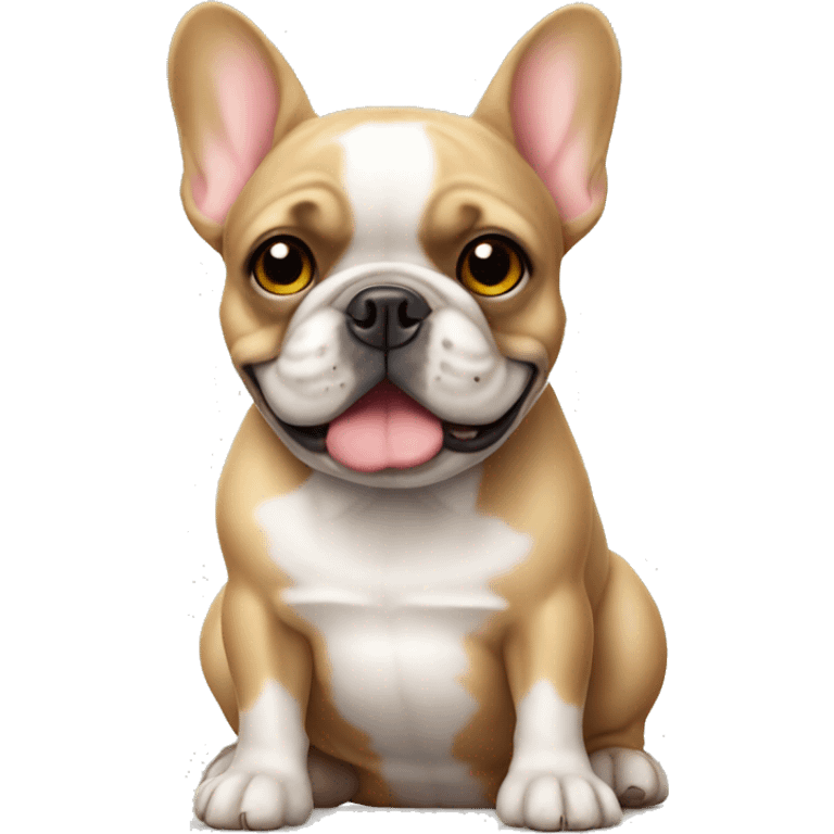 cute french bulldog  emoji