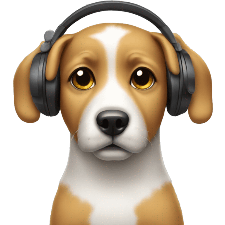 dog with Headphones emoji