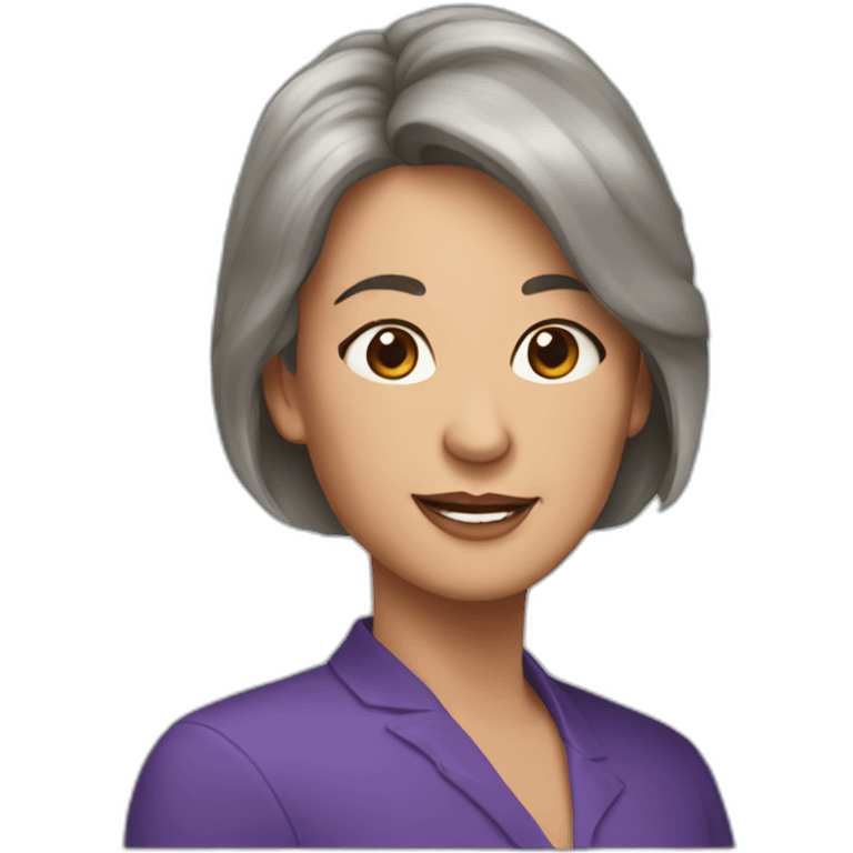 60th birthday Cristina brown hair emoji