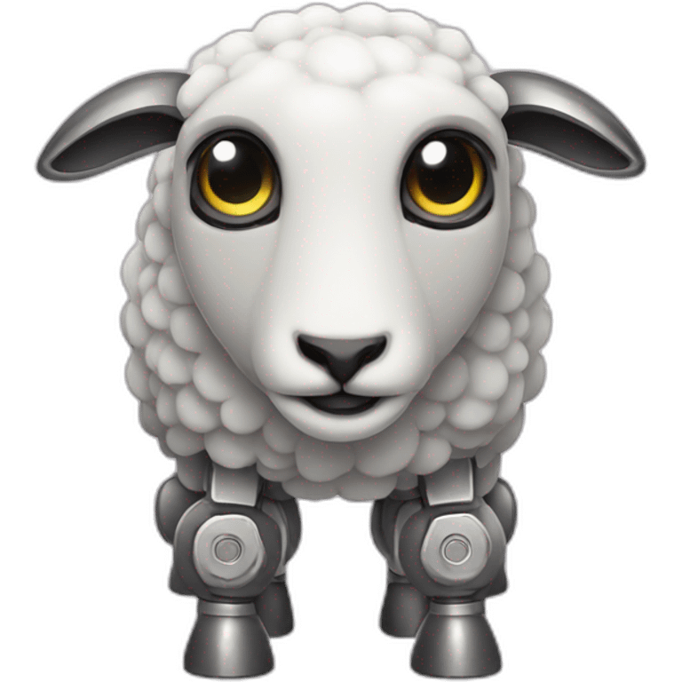 robot sheep plated emoji