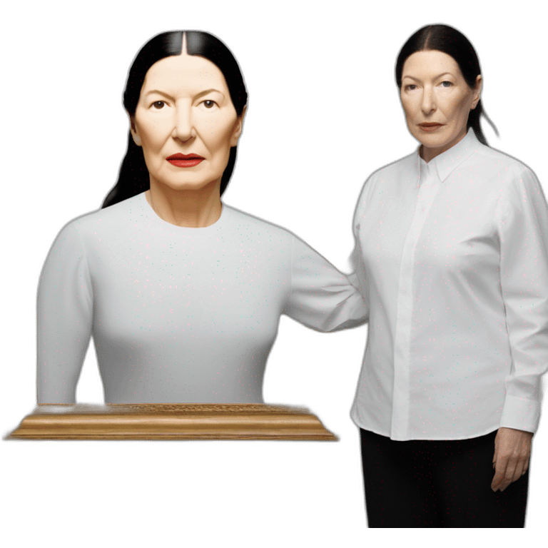 Artist Marina Abramovic with Ulay emoji