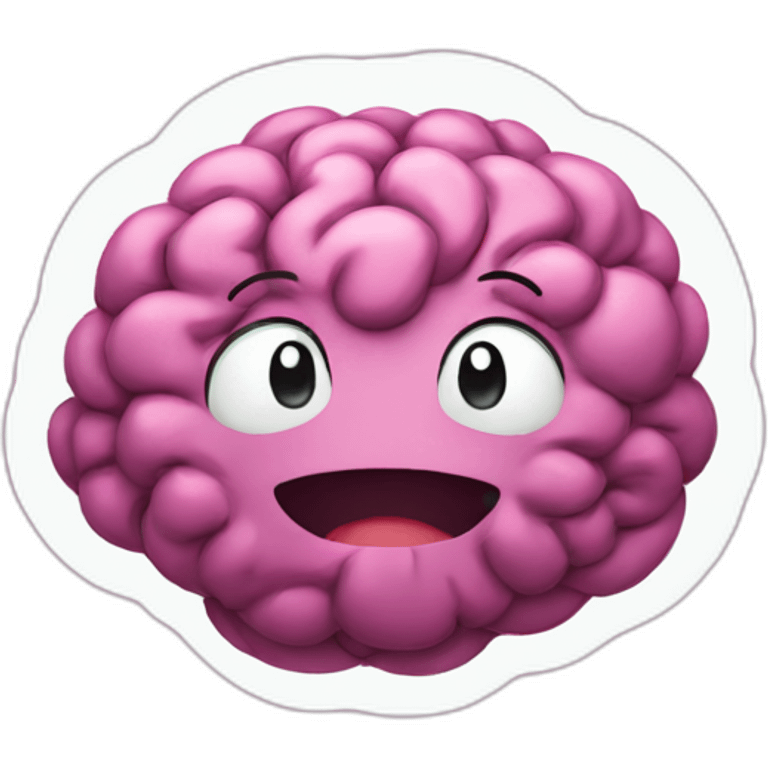 happy brain emoji