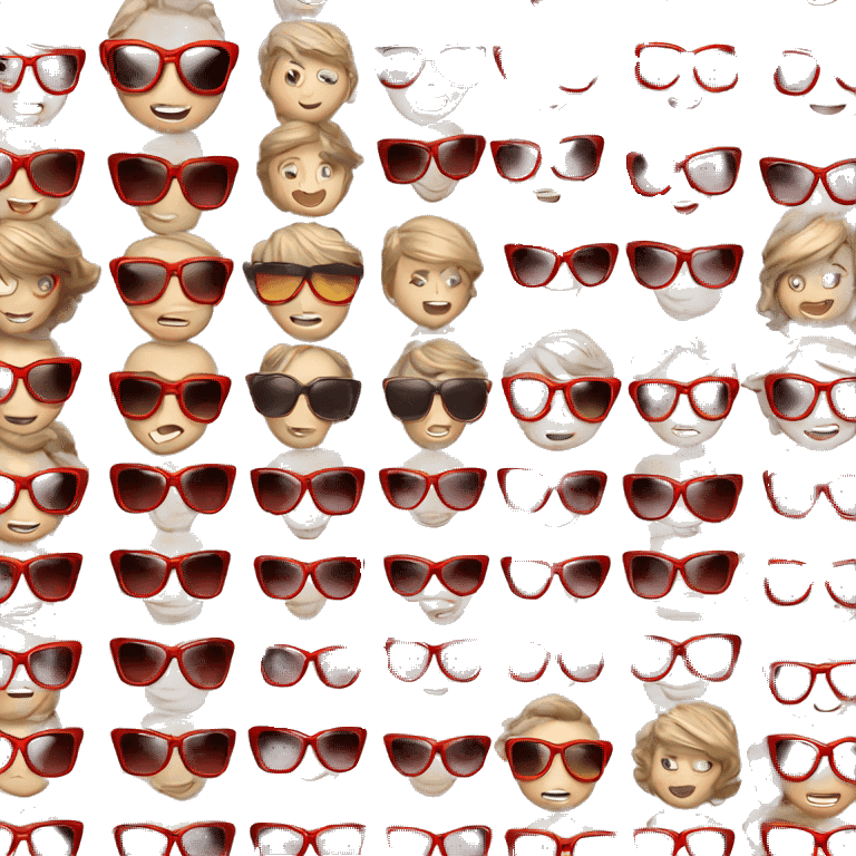 taylor swift red cateye sunglasses emoji