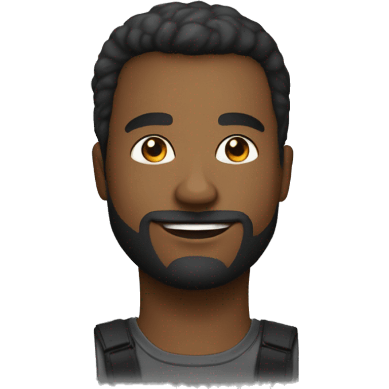 Je cherche une illustration pour représenter un homme noir qui a une idée  emoji