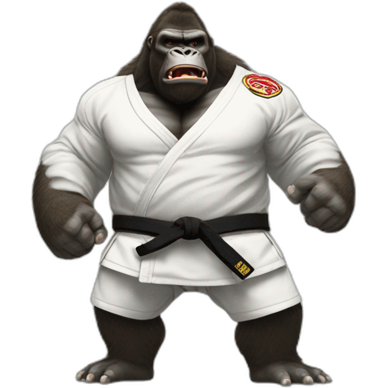 King Kong wearing a  Jiu-Jitsu gi emoji