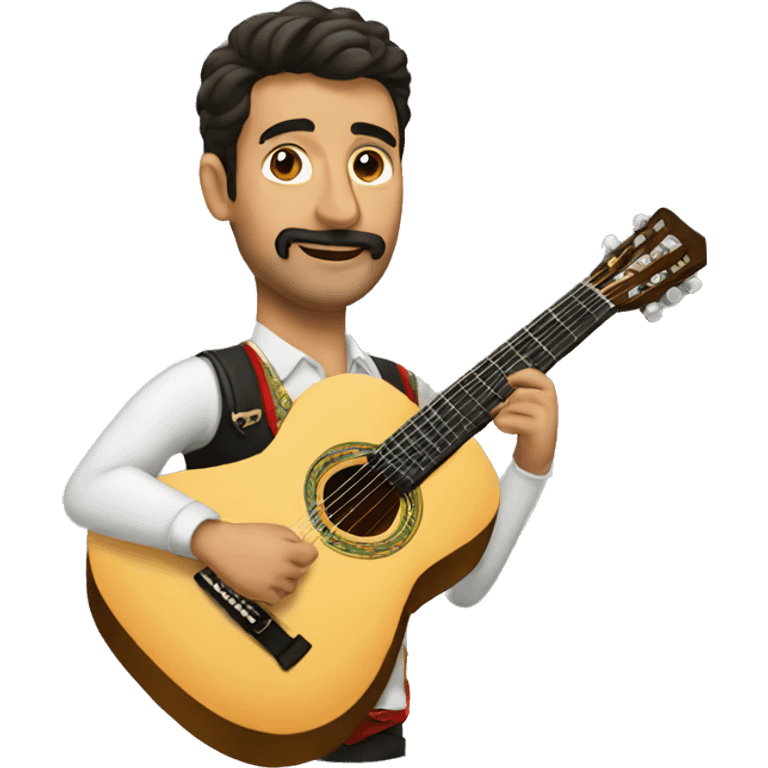 spanish dressed guitar player emoji