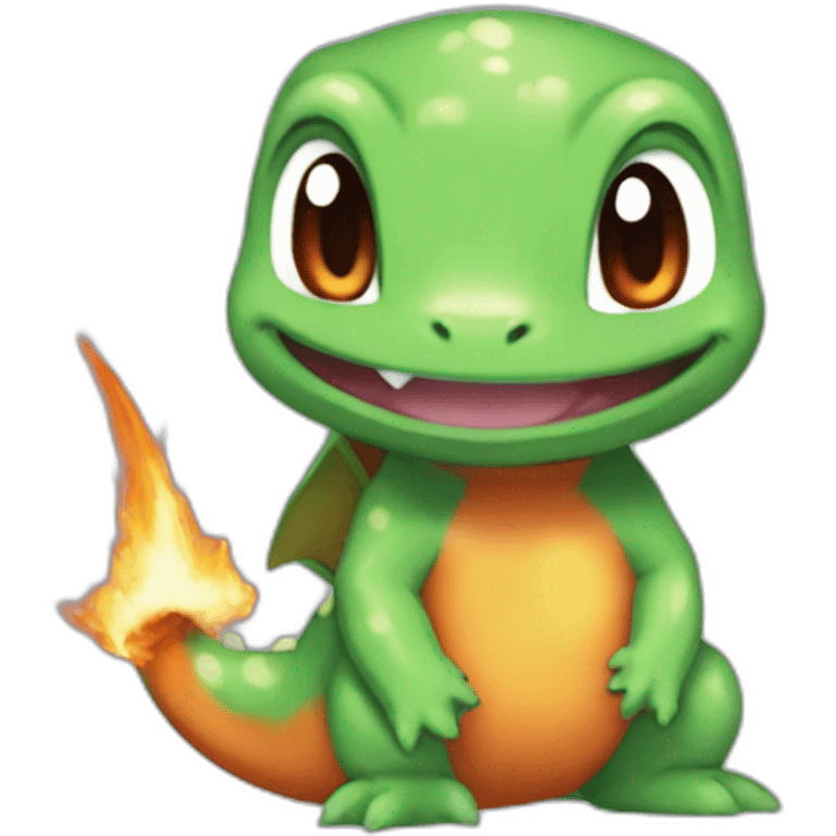 Charmander cross with bulbasaur emoji