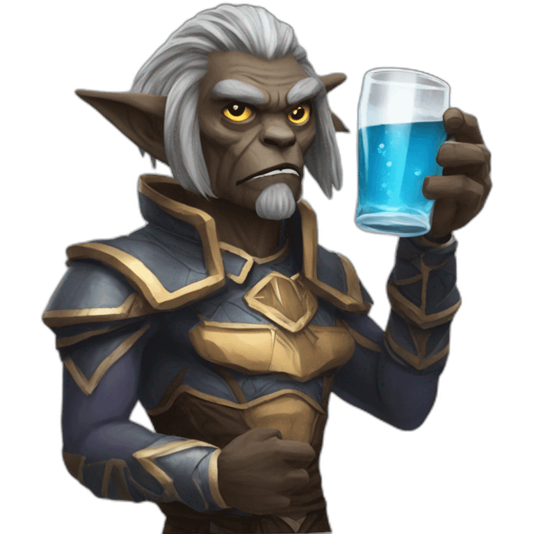 Lineage 2 dworf drinking monster emoji