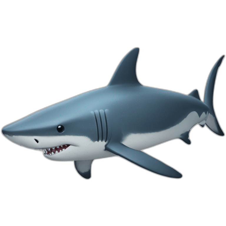 Requin sur baleine emoji