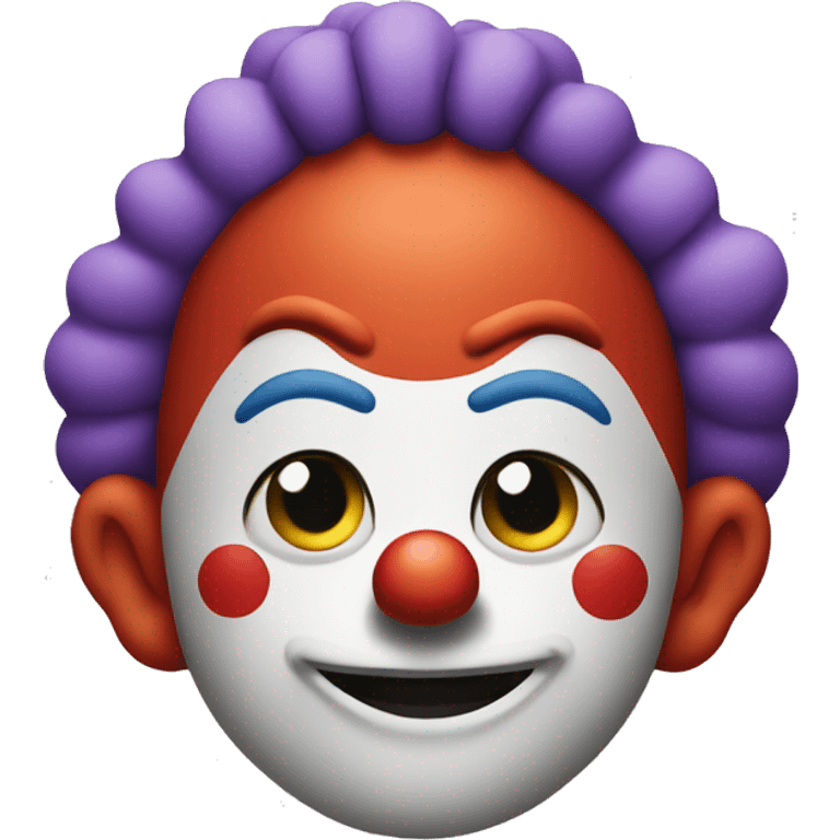 Clown frowning  emoji