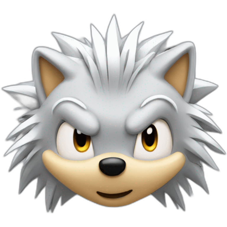 Silver the hedgehog emoji