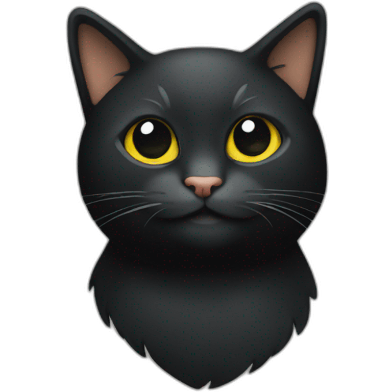 logo de gato negro emoji