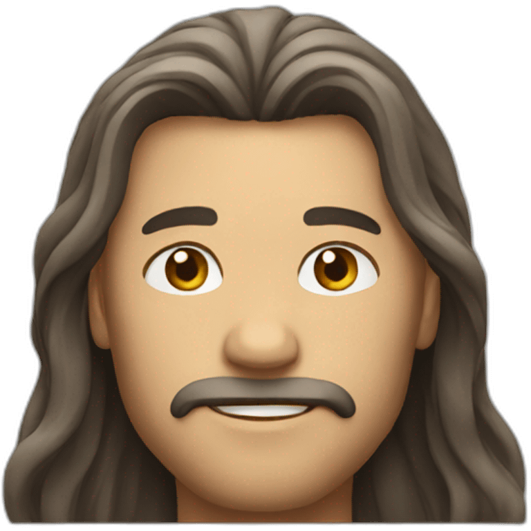 Man with long hair emoji