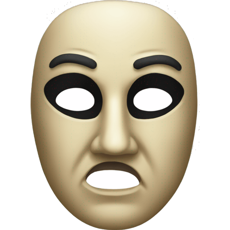 Tragedy opera mask emoji