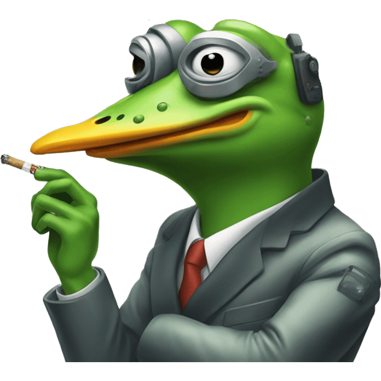 jeet pepe ai chicken robot duck frog smoking emoji