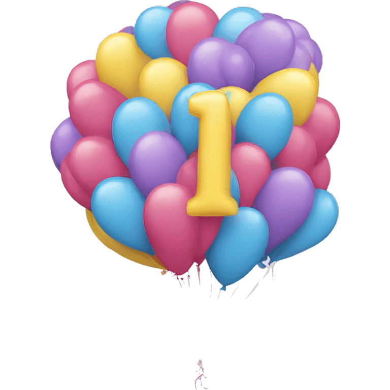 First birthday balloon emoji