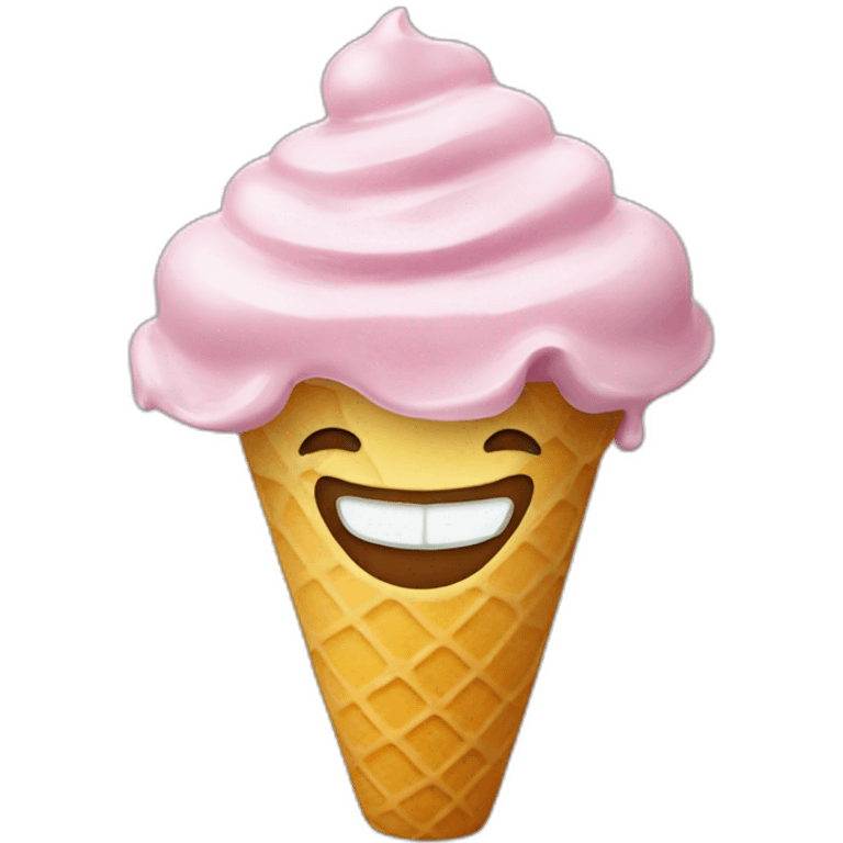 Gelato smile emoji