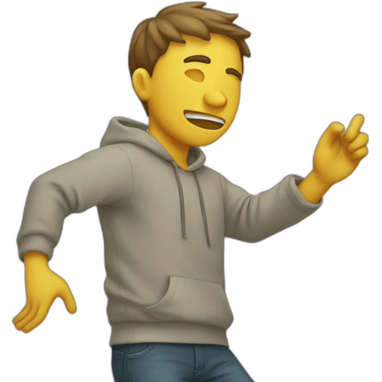 person who dabs emoji