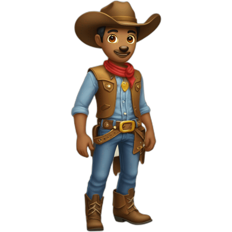 chien cow-boy emoji