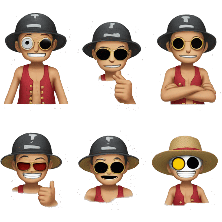 Un cœur rouge qui brille dans les mains de chopper dans one piece emoji