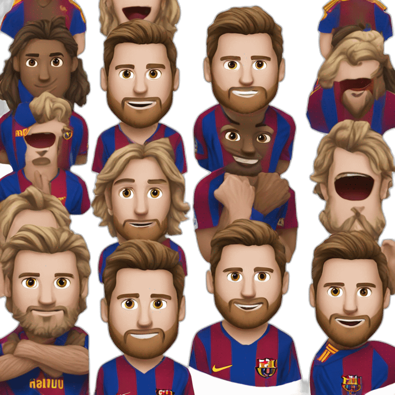 Messi qui bat Ronaldo emoji