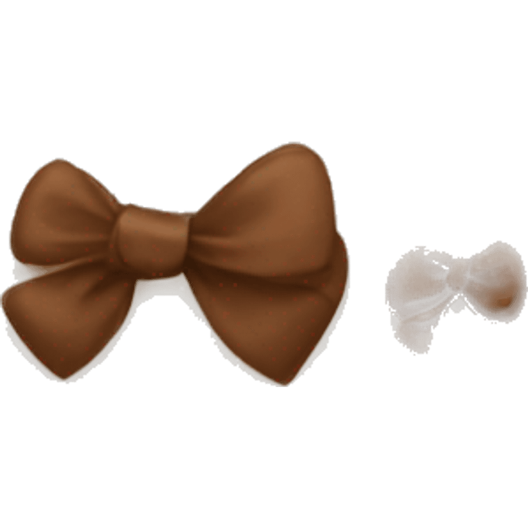 Brown bows  emoji