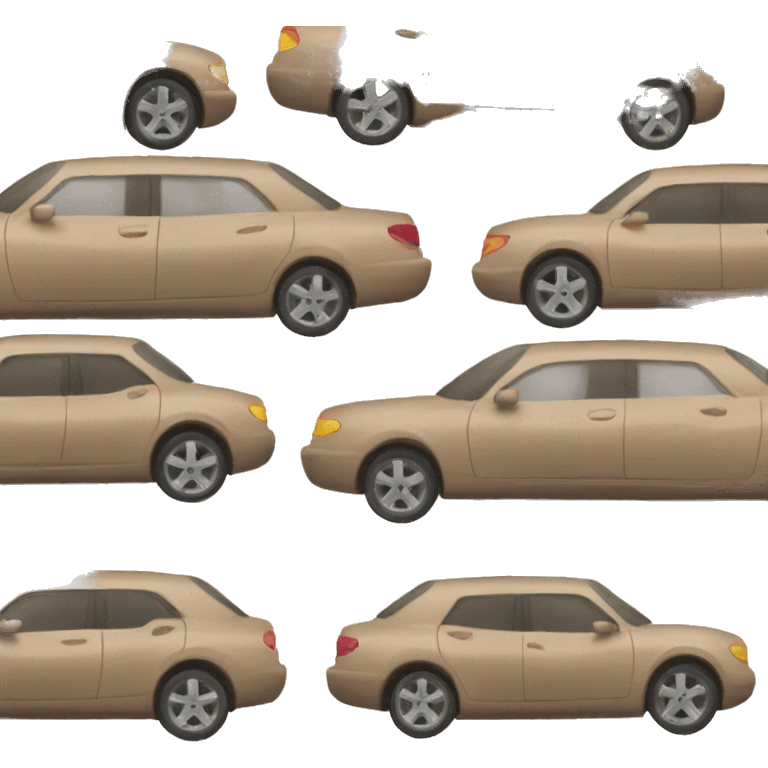 static tan car  emoji