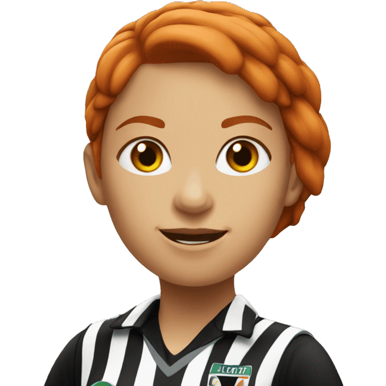 redhead female referee emoji