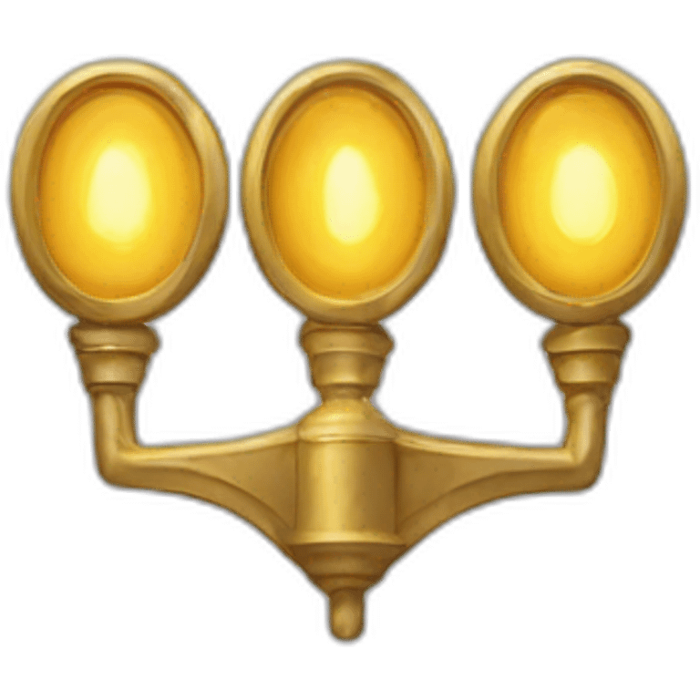 three golden signals emoji