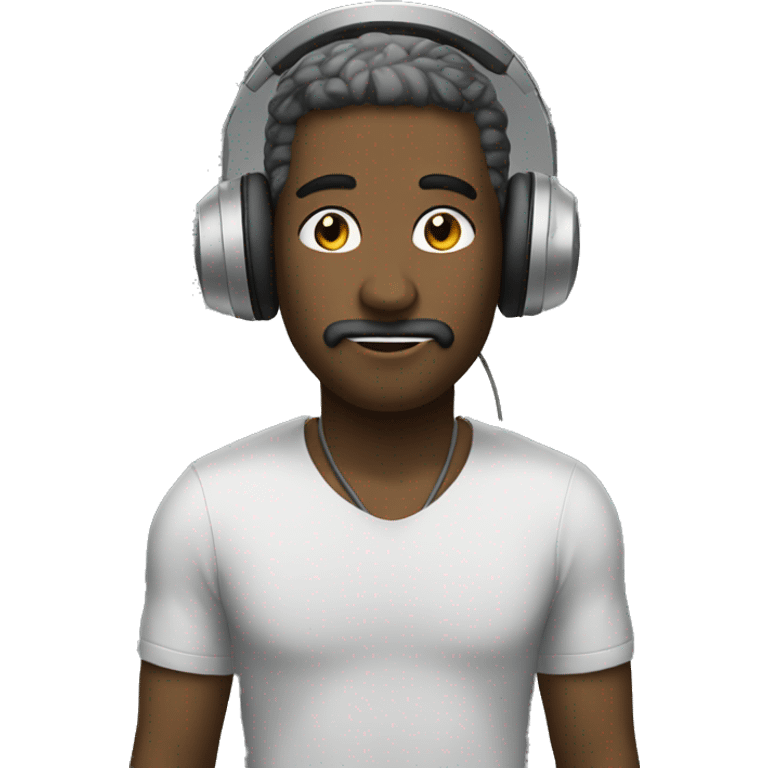 Quai with headphone emoji