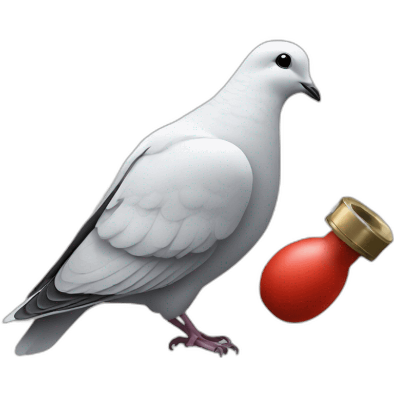 dove and grenade emoji